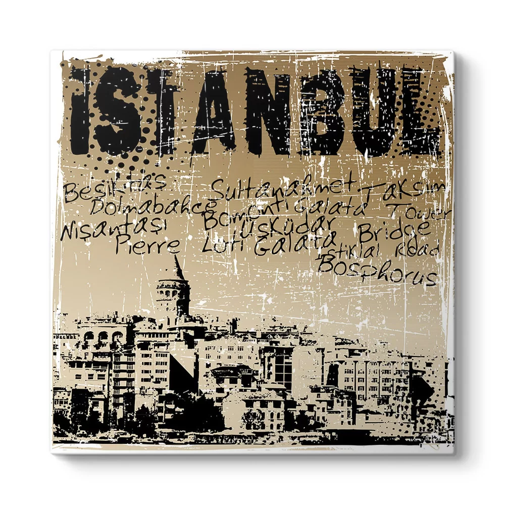 İstanbul Retro Tablo - Model 3